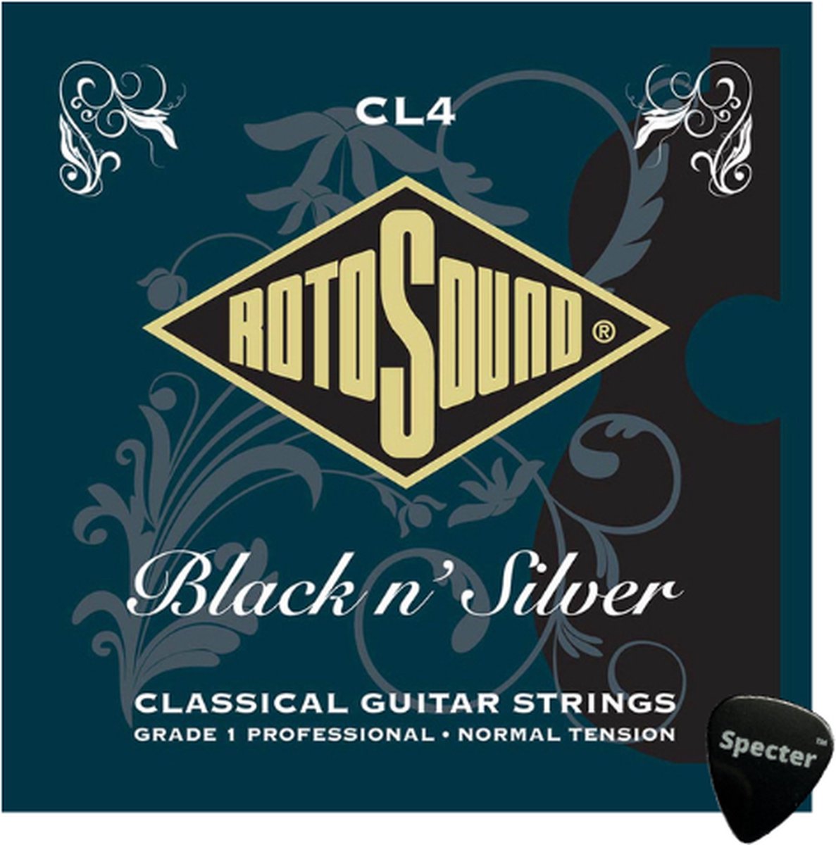 Rotosound Grade 1 Snarenset Klassieke Gitaar Met Specter Plectrum - 028 - 045 Set - Gitaar Snaren Klassieke Gitaar