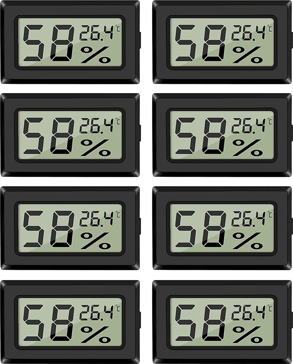 Kamerthermometer - Digitale Thermometer – Vochtigheidsmeter - Binnenthermometer