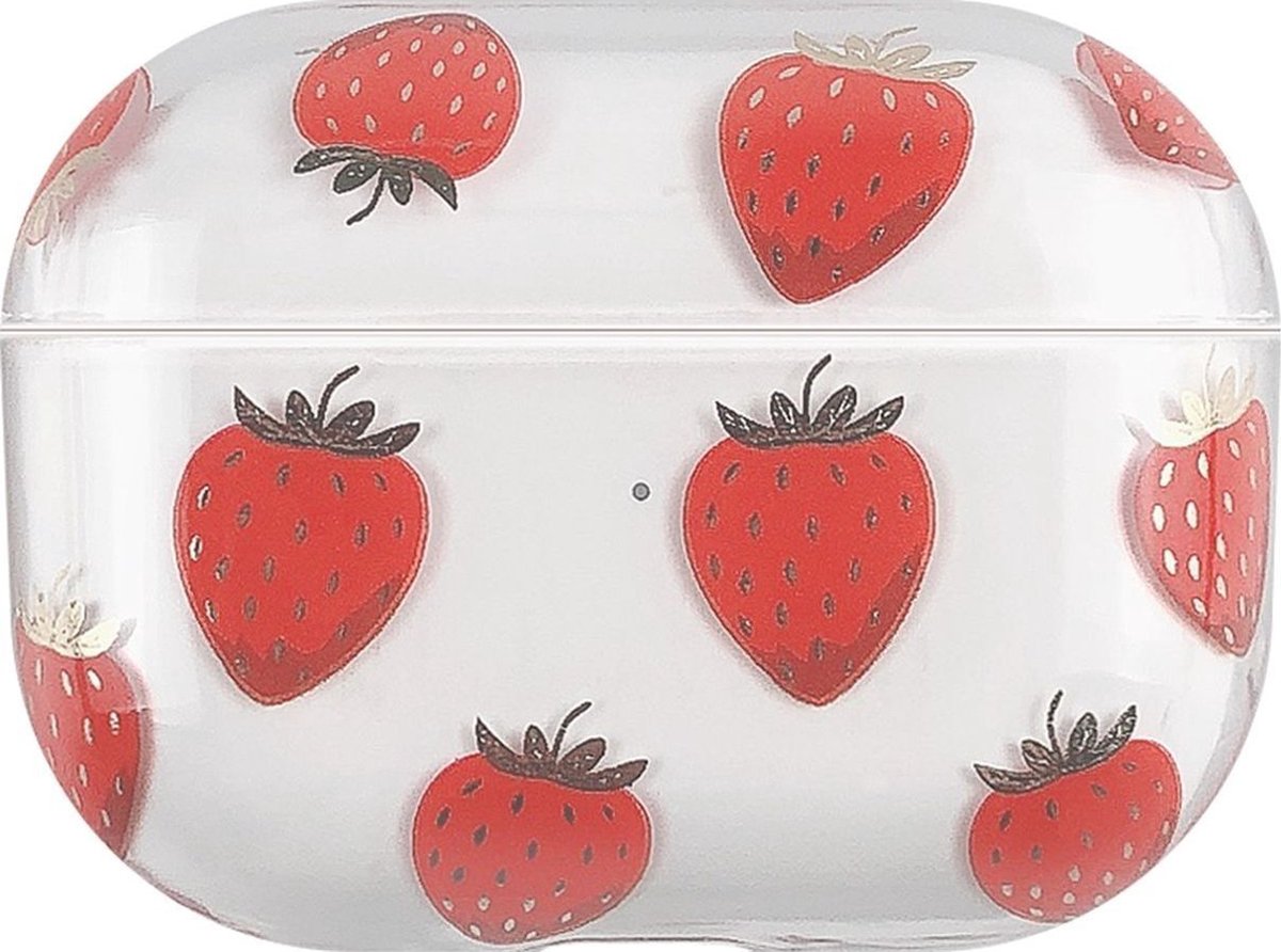 Mobigear Design Hardcase Hoesje voor Apple AirPods Pro 2 - Strawberry