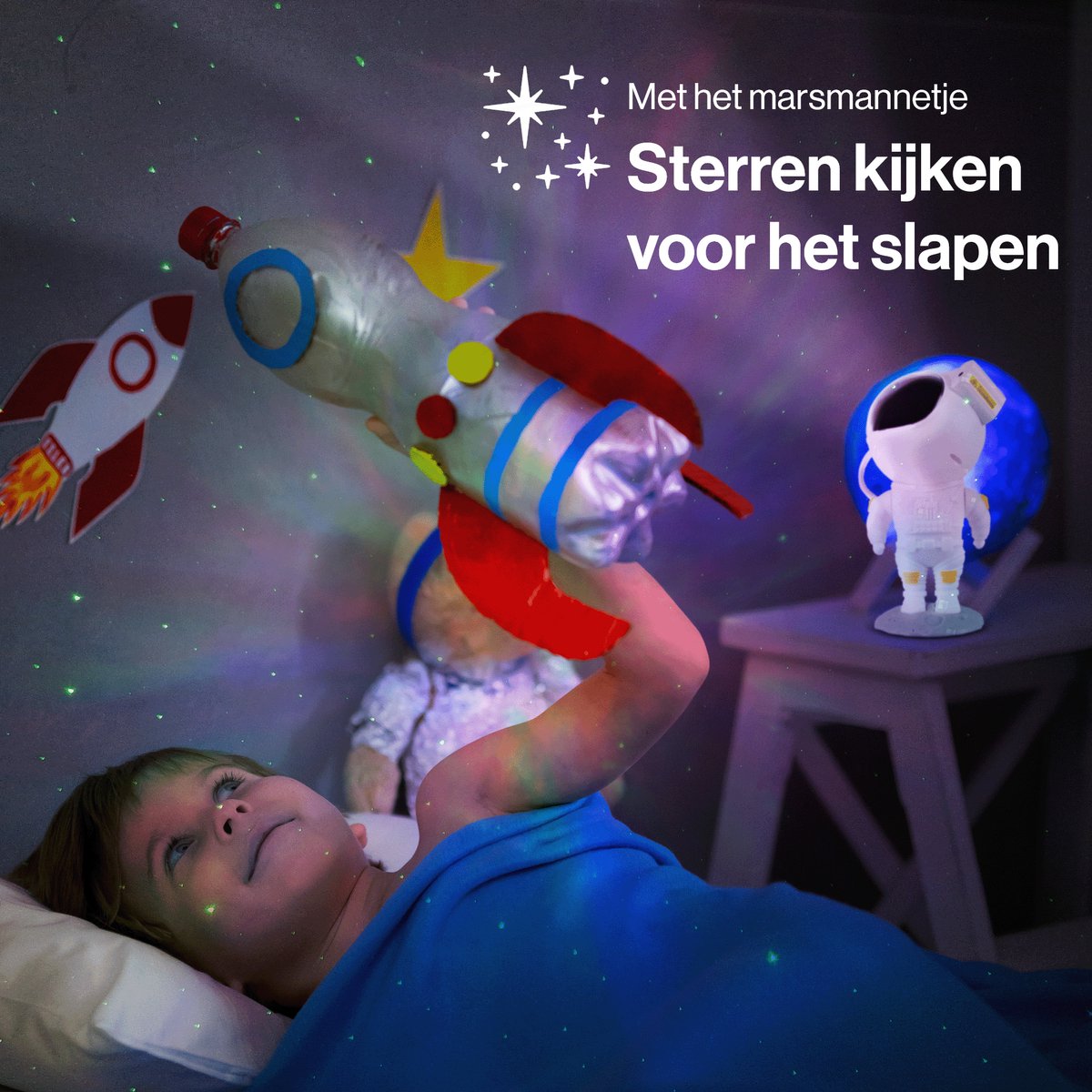Vivid Green Astronaut sterren projector - Galaxy - Sterrenhemel projector – foto 7