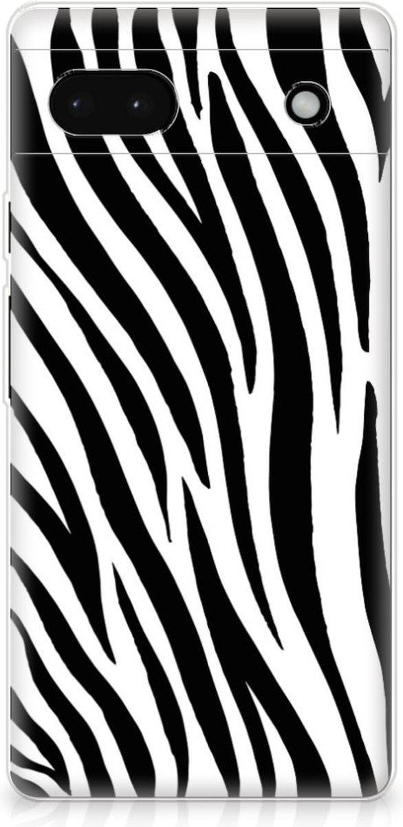 Google Pixel 6A TPU Hoesje Zebra