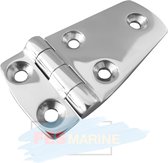 Charnière à côtés inégaux en acier inoxydable massif FES Marine 38x70x5mm bouton supérieur