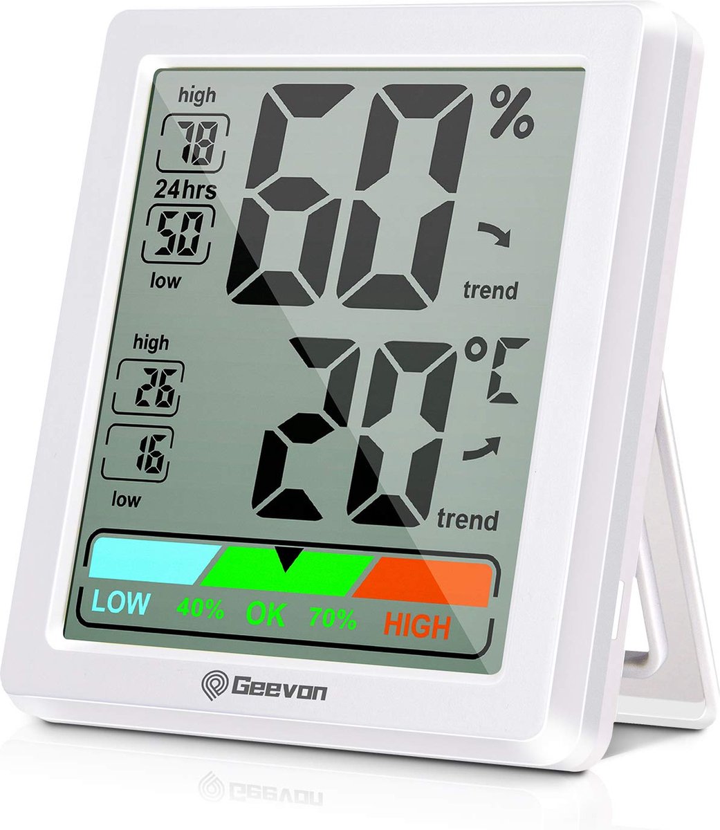 Kamerthermometer - Digitale Thermometer – Vochtigheidsmeter - Binnenthermometer