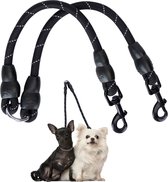 Nobleza Dog leash splitter - séparateur pour laisser deux chiens en laisse - Zwart