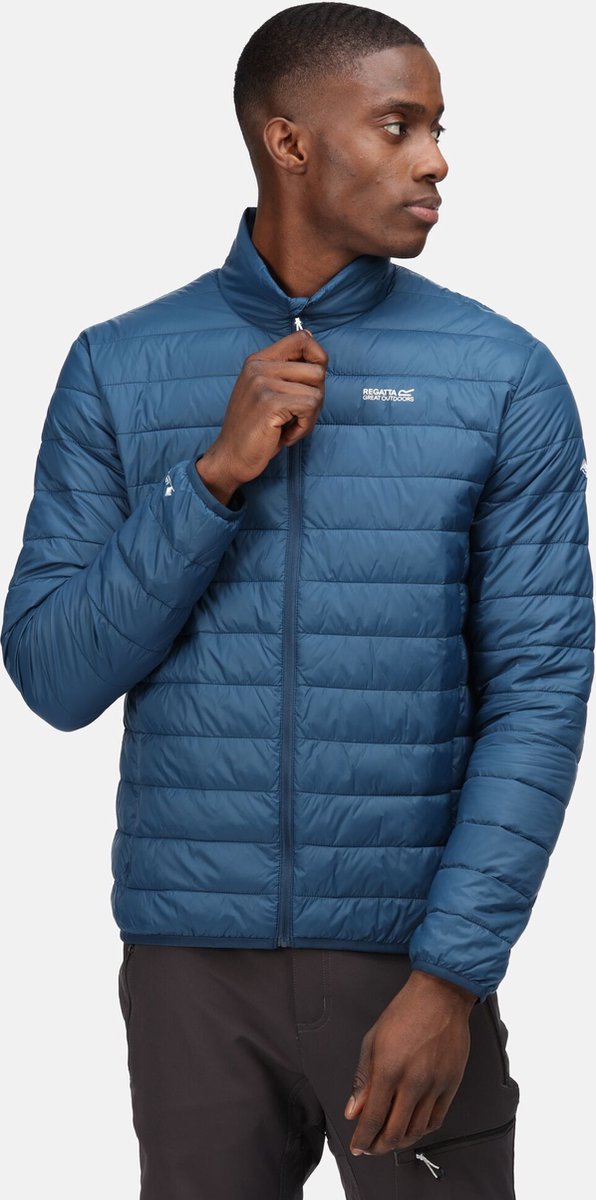 De Regatta Hillpack baffle jas outdoorjas heren geïsoleerd waterafstotend Blauw