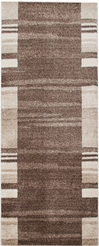 Tapiso Sari Tapis Coureur Marron Salon Tapis Tapis de Sol Taille- 70x1350