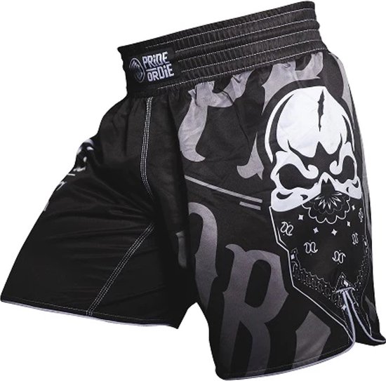 Pride or Die Reckless Fightshort 2.0 Zwart Wit L - Jeans Taille 34