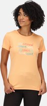 Het Regatta Fingal VI T-shirt met korte mouwen - dames - sneldrogend - vochtdoorvoerend - Oranje