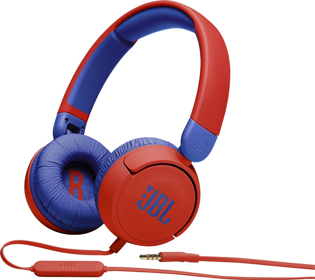 JBL JR310 Kids - Bedrade on-ear koptelefoon - Blauw/Rood - JBL