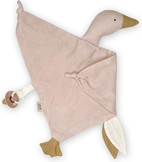 Saga Copenhagen - Knuffeldoekje Bliki - Fopspeendoekje - Green Tea - 44x46cm - Organisch Katoen van SAGA — afbeelding 4