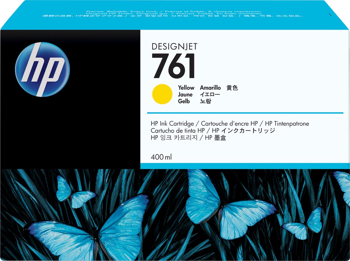 HP 761 - Inktcartridge / Geel (CM992A)