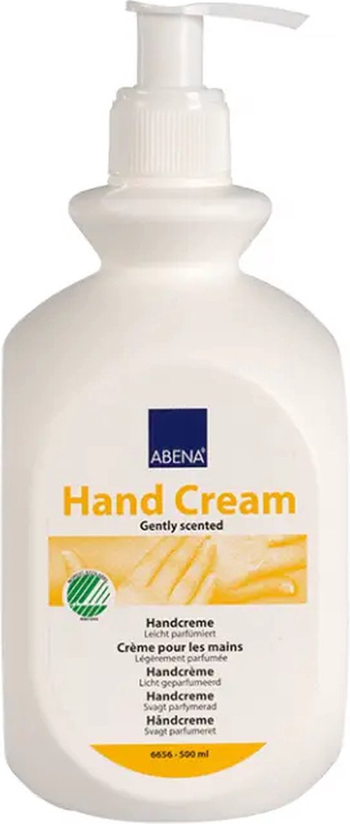 ABENA Handcrème Licht Geparfumeerd - Geschikt voor de Normale Huid en Dagelijks Gebruik - Zonder Kleurstoffen - 1x 500ml