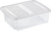 Sunware opslagbox 17 liter transparant 45 x 36 x 14 cm met afsluitbare deksel