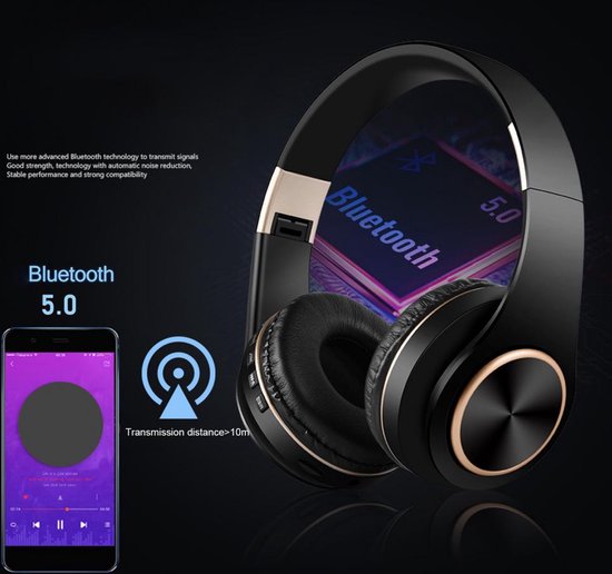 Mogi Products-Draadloze Hoofdtelefoon-Draadloze Headset-Koptelefoon-  Met Bluetooth -Over-Ear Koptelefoon - Mogi Products