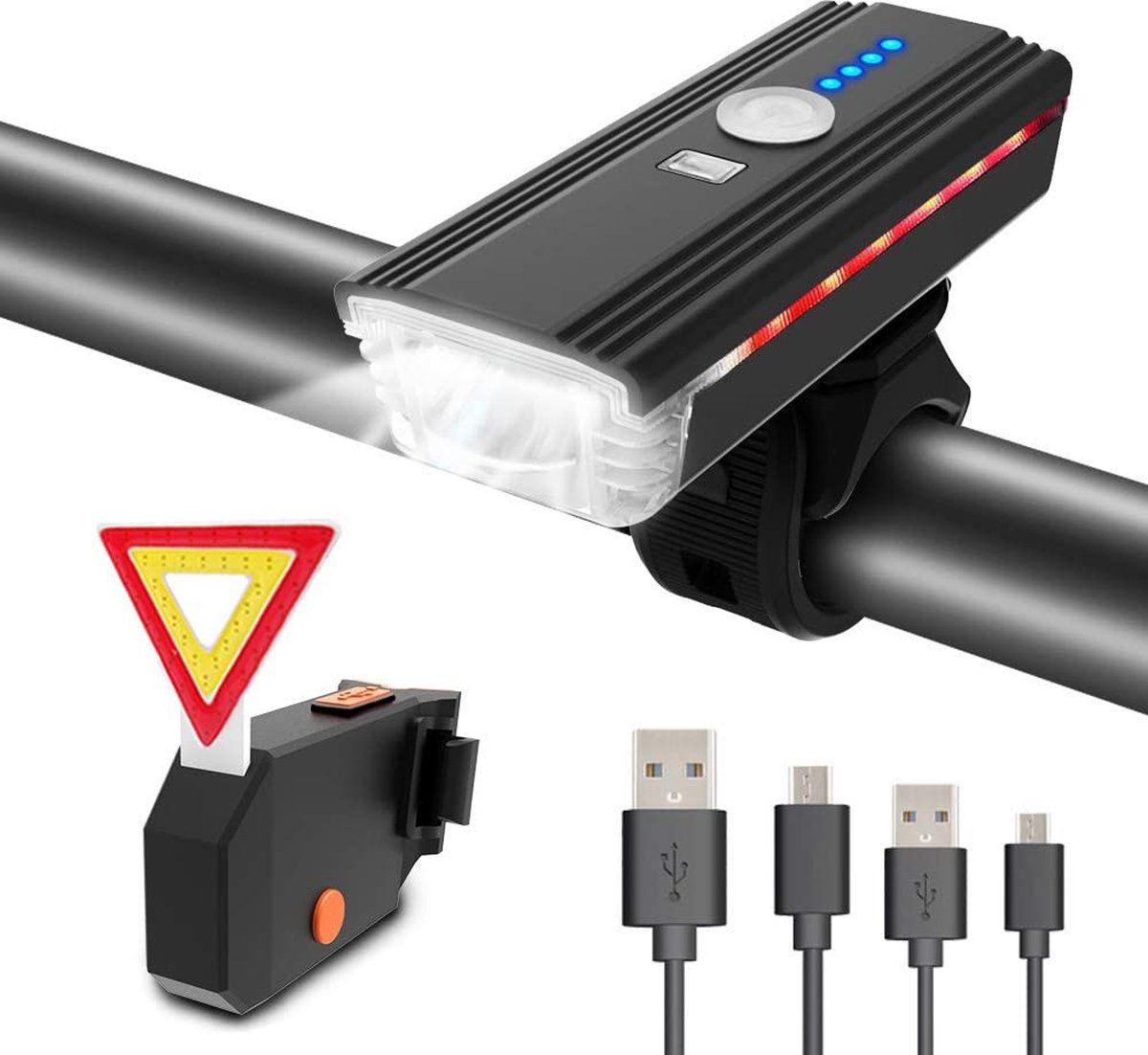 Fietslamp – fiets verlichting – duurzaam – waterbesteding - Bicycle light  - waterproo