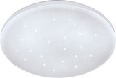 EGLO Frania-S Plafondlamp - LED - Ø 22 cm - Wit - Glinsterend