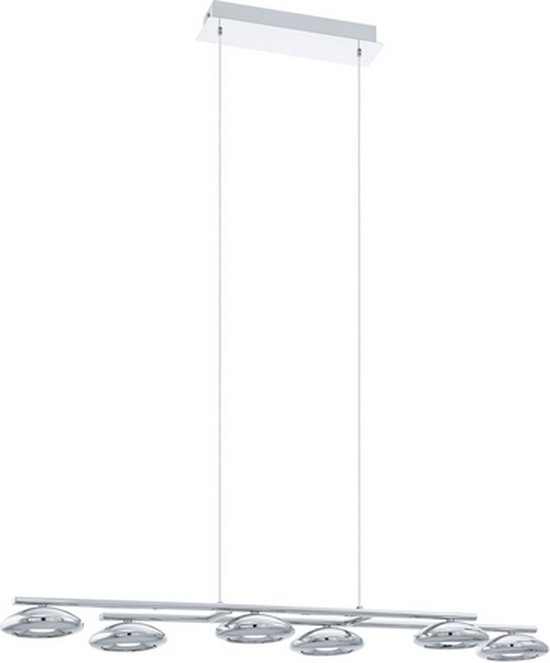 EGLO Taruga 1 plafonnier suspendu Montage flexible Chrome, Blanc LED intégrée
