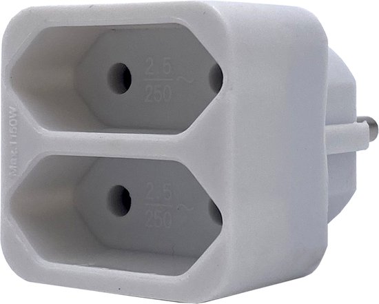 Hama 00047756 3-voudige stekkeradapter met schakelaar voor stroombesparing, multistekker, 2