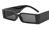 Rechthoekige Zonnebril - Unisex - Zwart