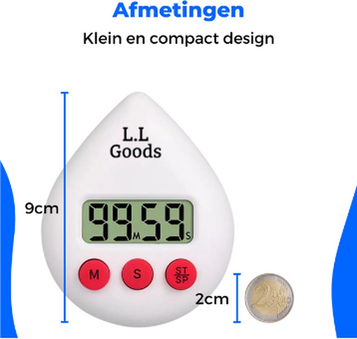 LL goods douche timer douche wekker shower timer inclusief