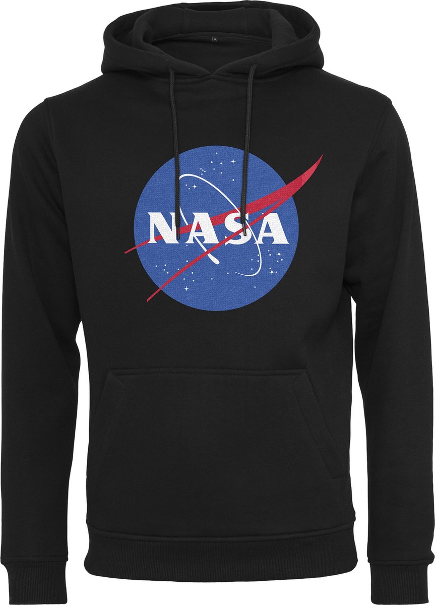 Mannen Heren Dikke kwaliteit Modern Populair Streetwear Casual Urban Hoody NASA Logo Space Organisation Hoodie Zwart
