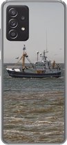 Geschikt voor Samsung Galaxy A53 5G hoesje - Noordzee - Vissersboot - Water - Siliconen Telefoonhoesje