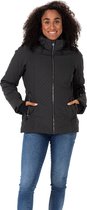 Falcon Lady Ski Jacket Nicola - Wintersportjas Voor Dames -  Zwart/Olive - M