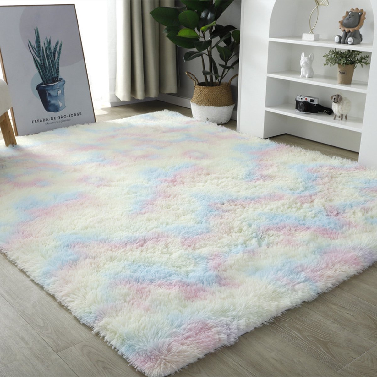 Wasbaar/Machinewasbaar/Pluche Tie-Dye Gradient Rug 80*160CM