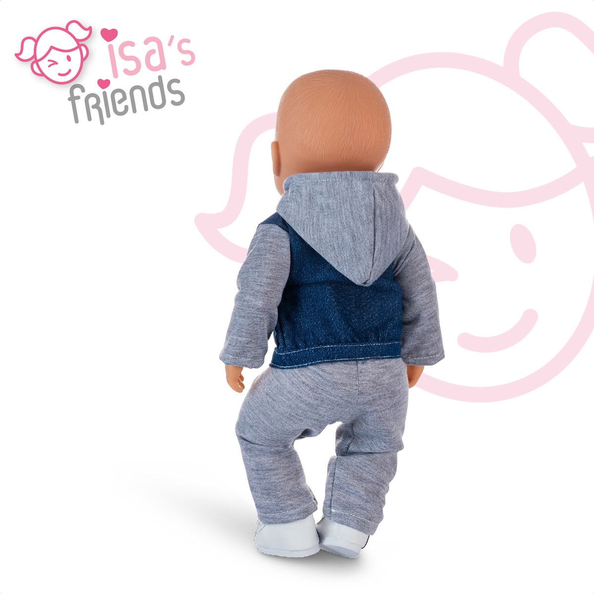 Isa's Friends® - Poppenkleding - Kleertjes geschikt voor BABY born - 43 cm - Jongens - Vestje met Broek — afbeelding 3