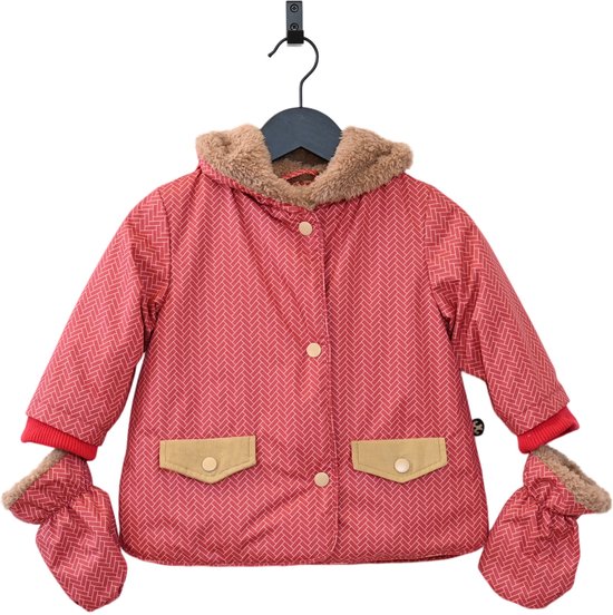 Ducksday - veste d'hiver pour bébé - imperméable - mitaines amovibles - bambin - unisexe - mèche - taille 80