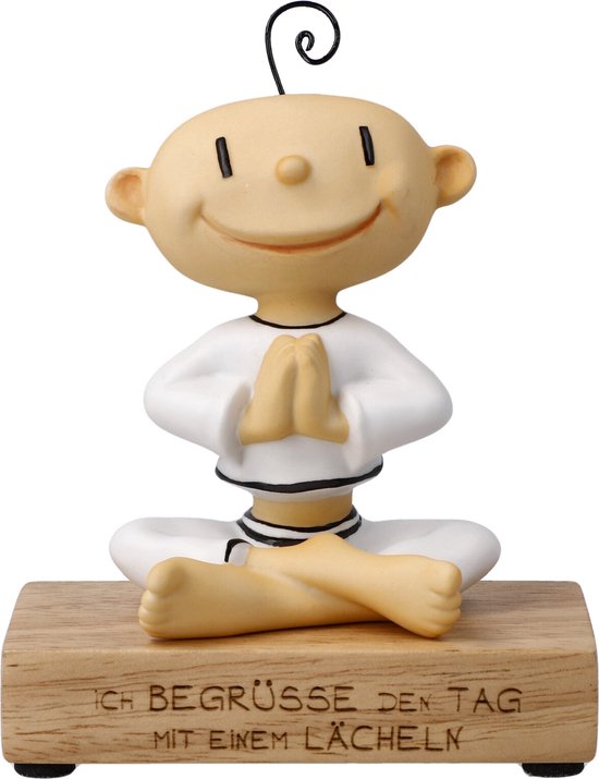 Goebel - Der kleine Yogi | Decoratief beeld / figuur Ich begrüße den Tag | Porselein - 13cm