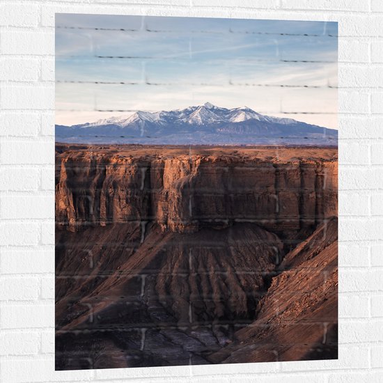 WallClassics - Muursticker - Droog Ravijn - 75x100 cm Foto op Muursticker