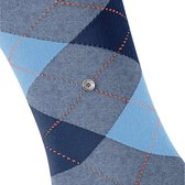 Burlington King one-size duurzaam biologisch katoen sokken heren blauw - Maat 46-50
