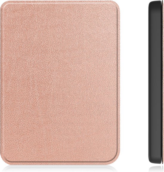 Hoesje Geschikt voor Kobo Clara 2E Hoes Bescherm Hoesje Case Sleep Cover - Hoes Geschikt voor Kobo Clara 2E Hoesje - Rosé Goud van Hoesje  — afbeelding 4