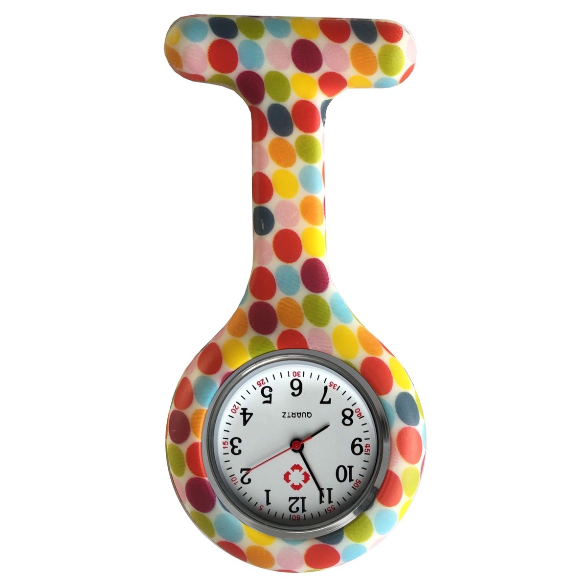 Fako® - Verpleegstershorloge - Zusterhorloge - Verpleegster Horloge - Siliconen Print - Bolletjes