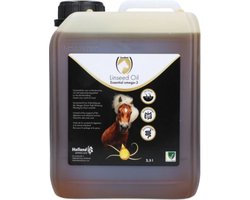 Excellent Lijnzaadolie 2.5 L - Supplement paard met Omega 3 - Paardenverozrging - Ondersteuning van spijsverteringsstelsel en darmwerking van paarden