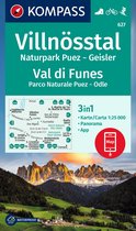 KOMPASS WK 627 Wandelkaart Villnösstal, Val di Funes, 1:25.000