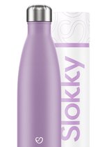 Slokky - Pastel Purple Thermosfles & Drinkfles - 500ml