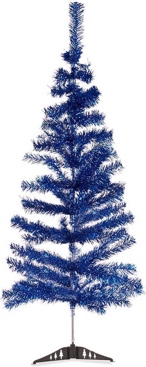 Krist+ Kunst kerstboom - blauw - H120 cm - kunststof - kunstboom