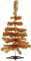 Krist+ kunst kerstboom - klein - goud - 60 cm - metalen voet