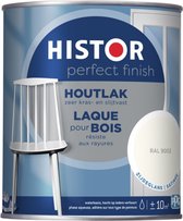 Histor Perfect Finish Houtlak Zijdeglans - Krasvast & Slijtvast - Dekkend - 0.25L - RAL 9003 - Wit