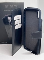 Minim 2 in 1 Wallet Case Premium Leather Black for Apple iPhone Xs Max