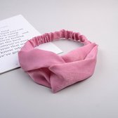 Set 2 Stuks Haarbanden - Dames haarbanden - Sport haarbanden -Hoofdband - Elastisch antislip - Haaraccessoires - roze