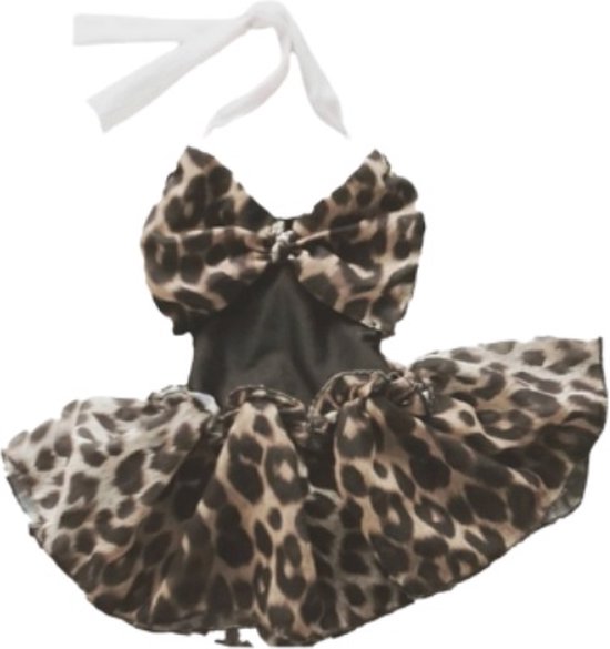 Taille 158 Maillot de bain Maillot de bain Zwart imprimé léopard noir maillot de bain nœud bébé et enfant maillot de bain imprimé tigre léopard