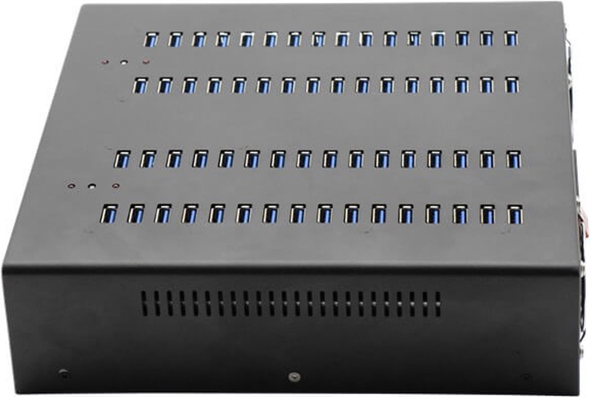 64 ports USB-A 2.0 12W laad & sync hub