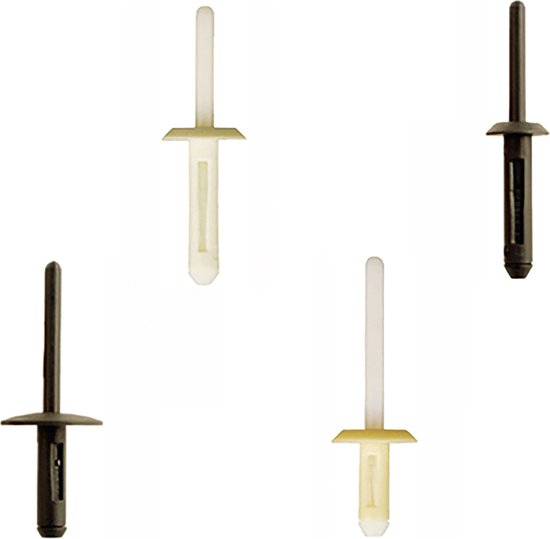 Assortiment de rivets plastiques | pour GM, BMW, Chrysler, VW & Ford ...