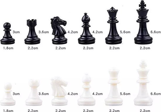 Thumbnail van een extra afbeelding van het spel 3-in-1 Bordspel - 32 cm - Plastic - Magnetisch - Schaakbord - Dambord - Backgammon - Schaakspel - Schaakset - Schaken - Dammen - Met Schaakstukken - Chess - Hout - Opklapbaar