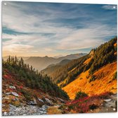 WallClassics - Tuinposter – North Cascades National Park - 100x100 cm Foto op Tuinposter  (wanddecoratie voor buiten en binnen)