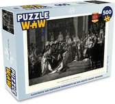 Puzzel Illustratie van Napoleon Bonaparte en een grote groep mensen - Legpuzzel - Puzzel 500 stukjes