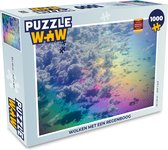 Puzzel Wolken met een regenboog - Legpuzzel - Puzzel 1000 stukjes volwassenen